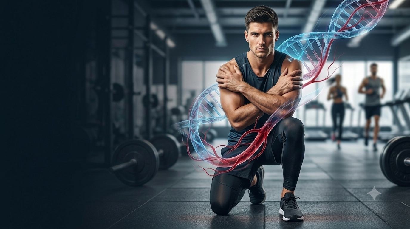 Athlete recovering in a training environment